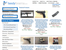 Tablet Screenshot of familyfirearmsales.com